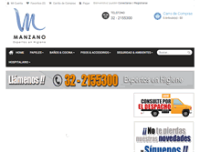 Tablet Screenshot of manzano.cl